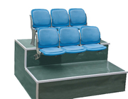 500-550mm Soft Foam Cushion Bleacher Seats , Powder Coated Fold Up Stadium Chairs