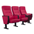 Red Cold Molded PU Foam School Auditorium Seats ISO9001 Certified