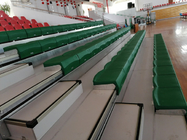 Manual HDPE Bench Retractable Gym Bleachers Indoor Basketball Bleachers